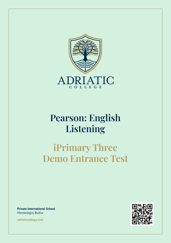 Pearson iPrimary: English Listening for Admission to Year 3