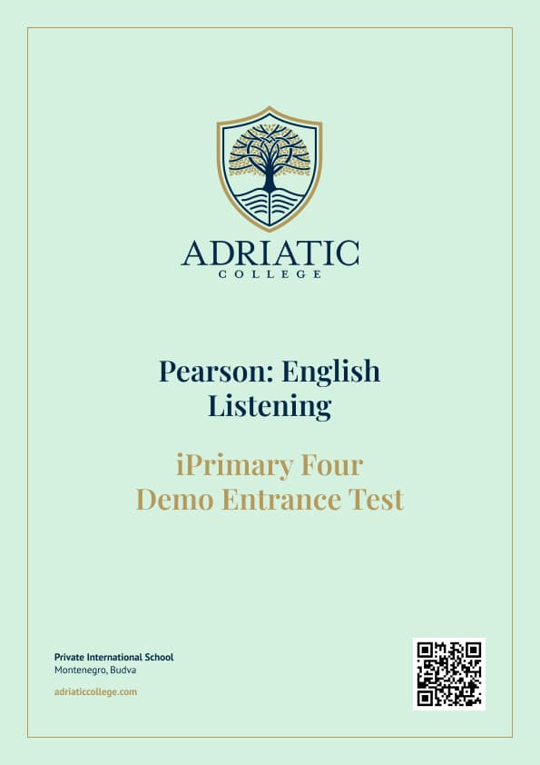 Pearson iPrimary: English Listening for Admission to Year 4
