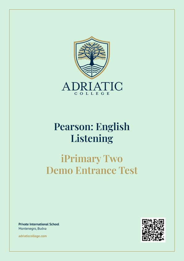 Pearson iPrimary: English Listening for Admission to Year 2